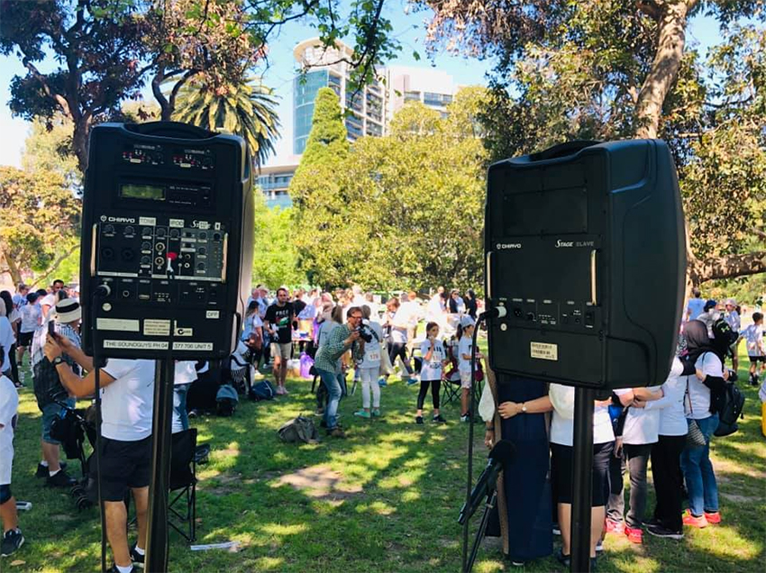 PA Sound Hire Melbourne Fun Run Melbourne Gardens