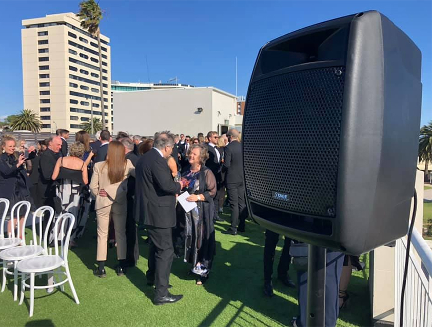 PA Sound Hire Melbourne Wedding St Kilda